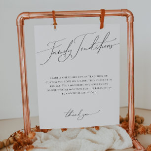 Póster Rótulo singulares de tradición familiar neutra y d