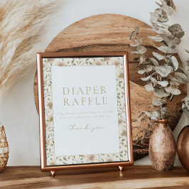 Póster Rótulo Somebunny Spring Easter Floral Raffle