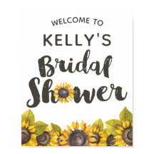 Rótulo Sunflower Bridal Shower