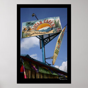 Póster Rótulo Surf