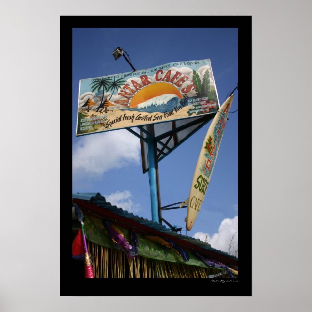 Póster Rótulo Surf (Frente)