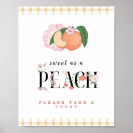 Póster Rótulo Sweety Little Peach Favor