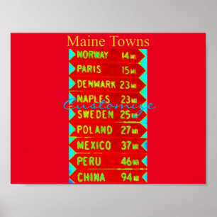 Póster Rótulo Thunder_Cove de Maine Towns