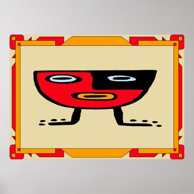 Póster Rótulo Tiki Bar (Frente)