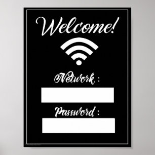 Póster Rótulo WiFi