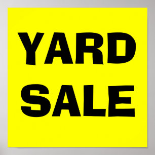 Póster Rótulo YARD SALE-Poster