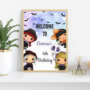 Póster Rótulos al aire libre de Halloween