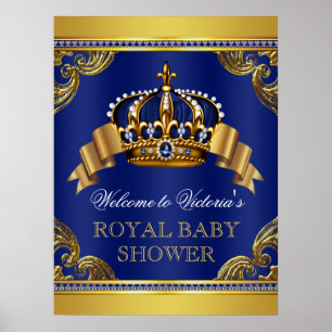Póster Rótulos Baby Shower de Fancy Prince