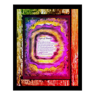 Póster Rótulos de belleza