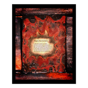 Póster Rótulos de la Tierra