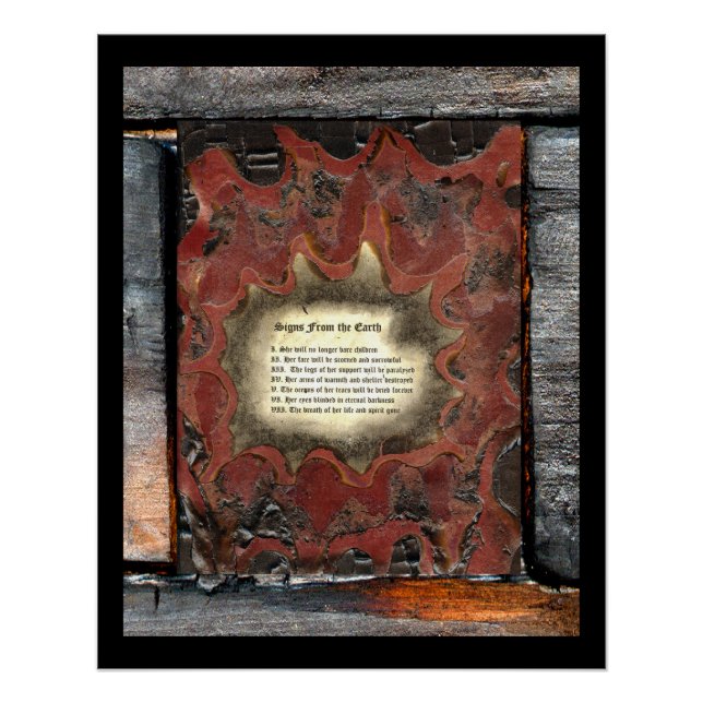 Póster Rótulos de la Tierra (Anverso)