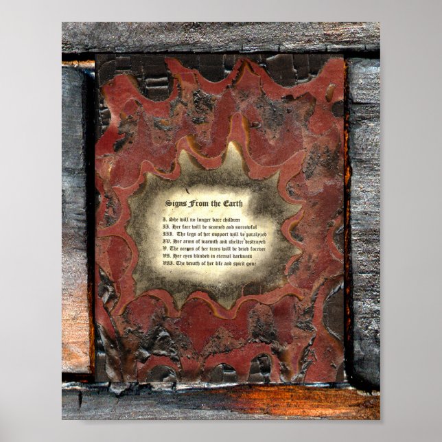 Póster Rótulos de la Tierra (Frente)