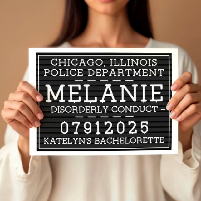 Póster Rótulos de Mug Shot personalizados, fiesta de la s (Subido por el creador)