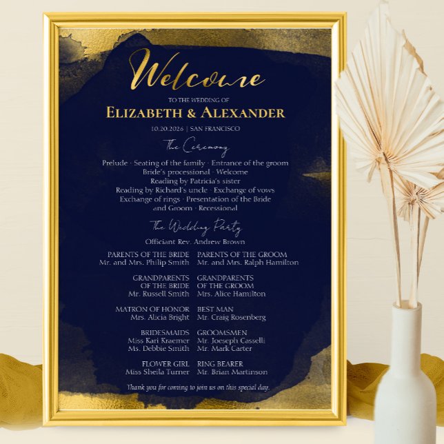 Póster Rótulos de programas de ceremonias | Resumen del B (Subido por el creador)