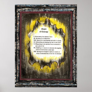 Póster Rótulos de valor