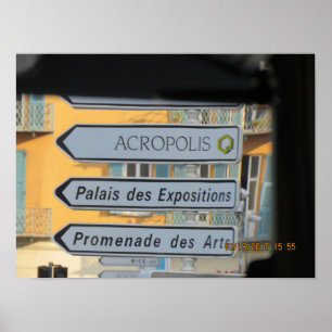 Póster Rótulos de Venecia Italia Street