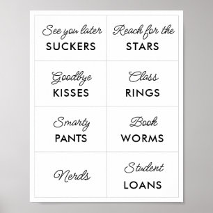 Póster Rótulos editables Minimalistas de 2 barras de vánd