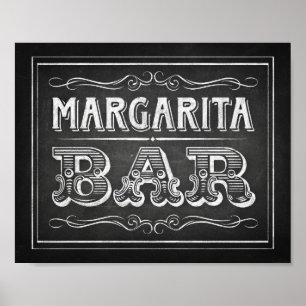 Póster Rótulos Fiestas de estilo Chalk / Rótulo BAR MARGA