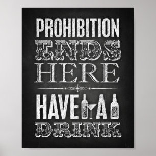 Póster Rótulos/FINES DE PROHIBICIÓN/Fiesta de estilo de c
