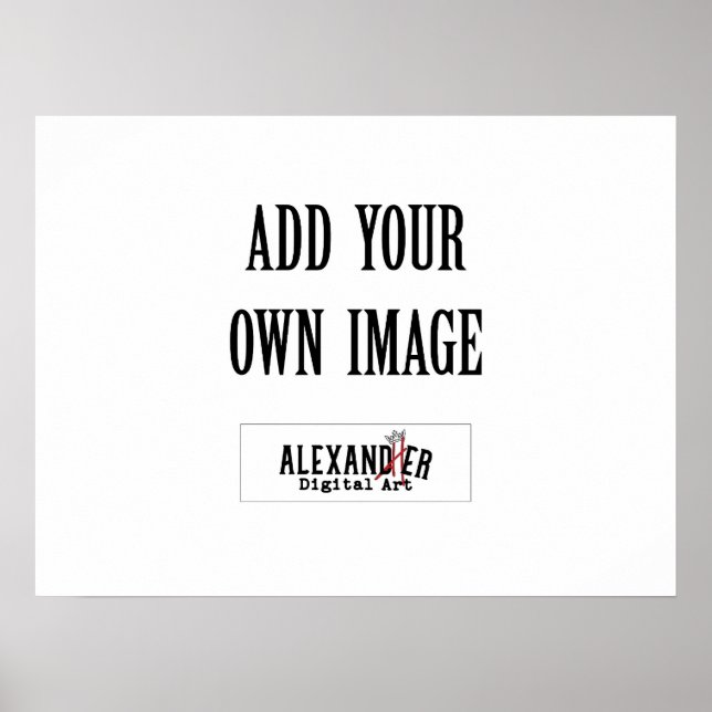 Póster Rótulos horizontales grandes (Frente)