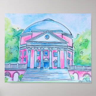 Póster Rotunda rosa UVA