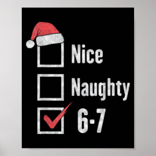 Póster Rotura Cerebral 6-7 Meme Divertido Travieso 67 Nav