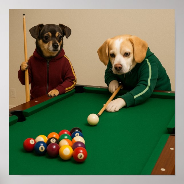 Póster "Rotura de 8-Ball" (Frente)