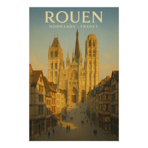 Póster Rouen Normandía Francia 2026