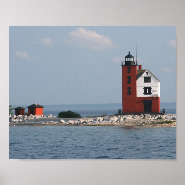Póster Round Island Lighthouse (Frente)