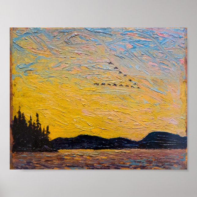 Póster Round Lake Mud Bay | Tom Thomson | (Frente)