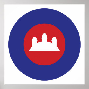 Póster Roundel de Camboya