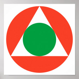 Póster Roundel de la Fuerza Aérea Libanesa