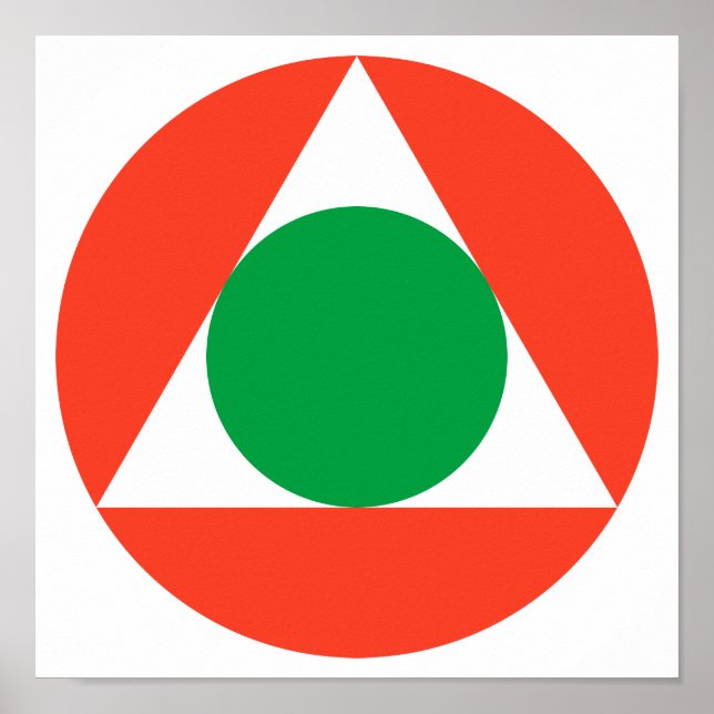 Póster Roundel de la Fuerza Aérea Libanesa (Frente)