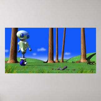 PÓSTER ROUNDER WATCHING A WORM