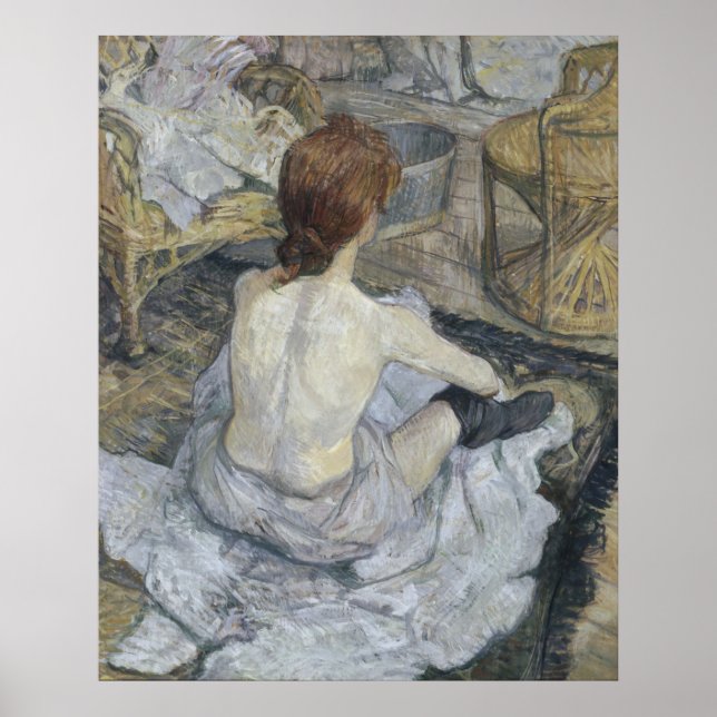 Póster Rousse La Toilette Toulouse-Lautrec (Frente)