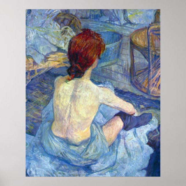 Póster Rousse the Toilet de Toulouse-Lautrec (Frente)