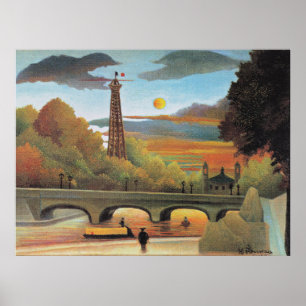 Póster Rousseau - Seine y la Torre Eiffel