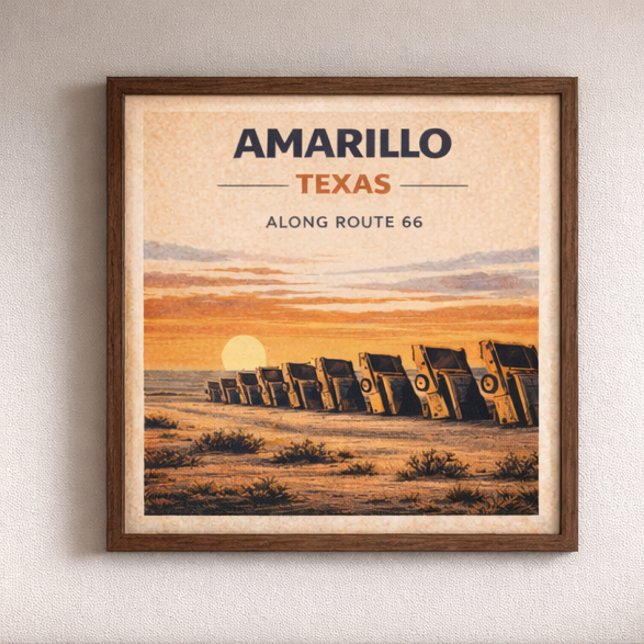 Póster Route 66 Amarillo Texas Heritage (Subido por el creador)