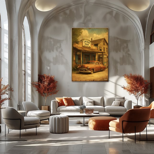 Póster Route 66 Memories — Chicago Roadside Americana (Subido por el creador)