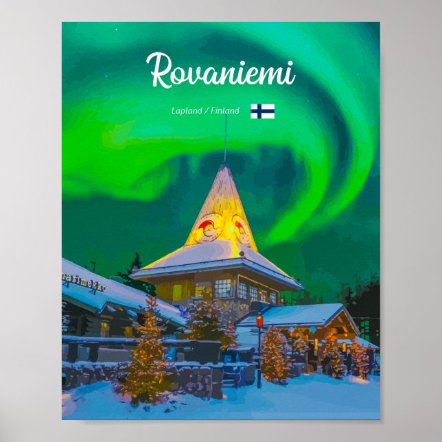 Póster Rovaneimi (Finlandia) (Frente)