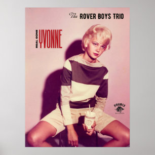 Póster Rover Boys Trio Poster 18x24 "Real Gone Yvonne"