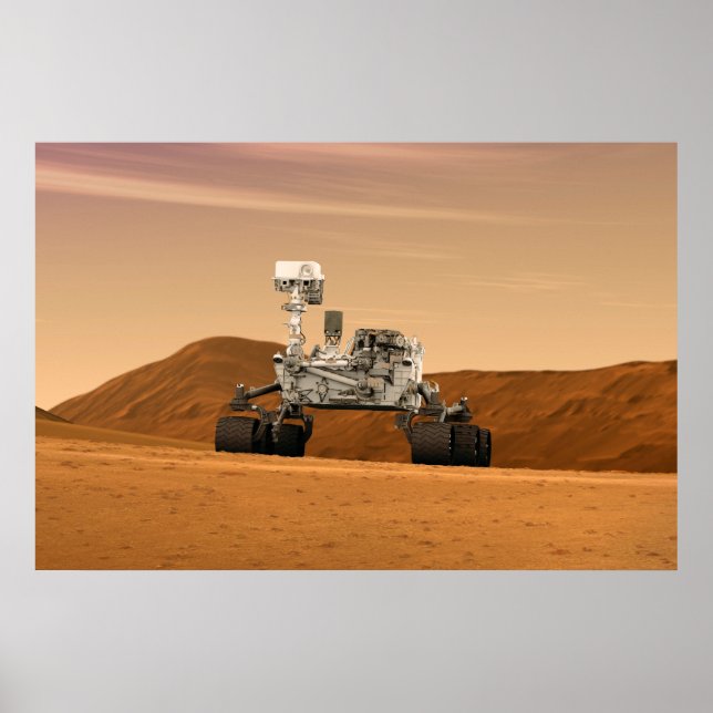 Póster Rover de curiosidad del laboratorio de ciencias de (Frente)