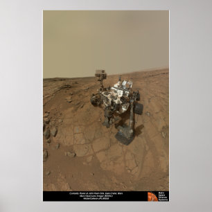 Póster Rover de curiosidad en el sitio de John Klein