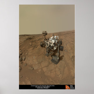 Póster Rover de curiosidad en el sitio de John Klein