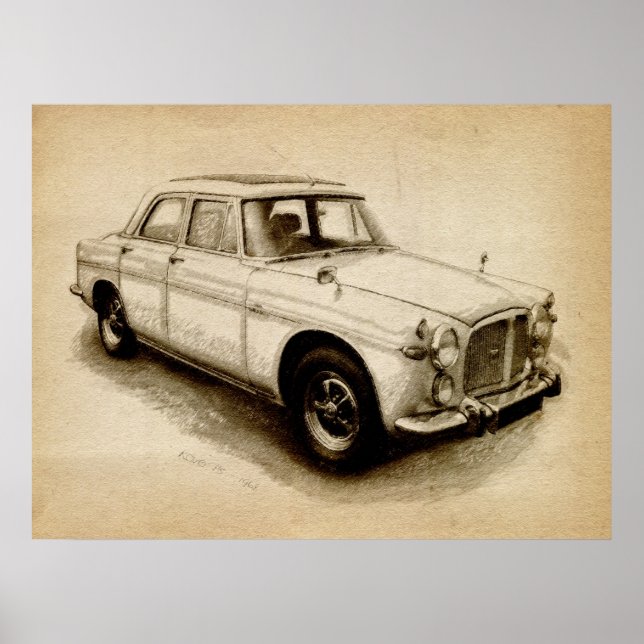 Póster Rover P5 1968 (Frente)