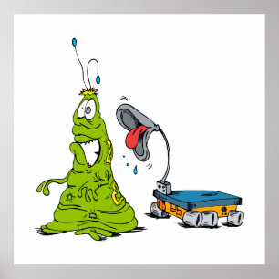 Póster Rover razzing Martian