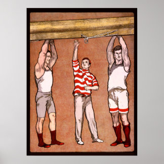 Póster Rowing Cox Vintage Sports Rowers Rowing Boat Row