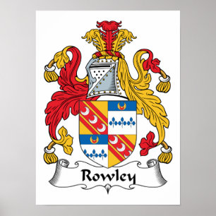 Póster Rowley Family Crest