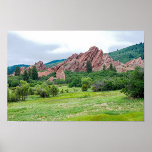 Póster Roxborough Meadows Mountains and Spires