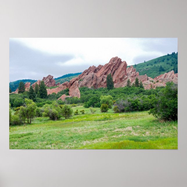 Póster Roxborough Meadows Mountains and Spires (Frente)